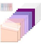 ?SYMDROMIA Transparent Sticky Notes, 3"x3" Clear Post Translucent Sticky Notes with See Through S...