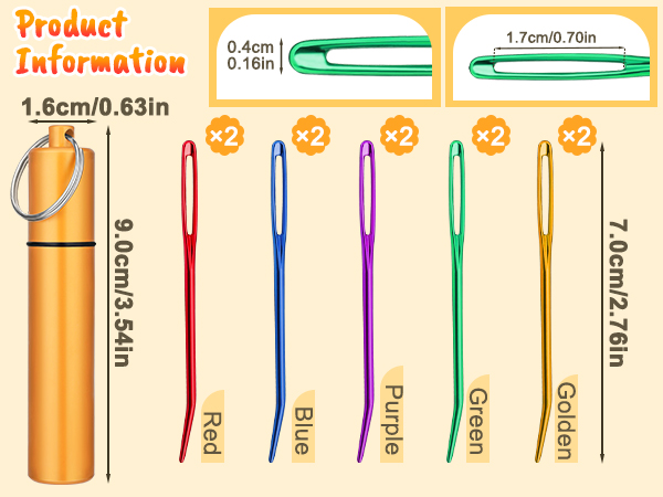 10Pcs Yarn Needles
