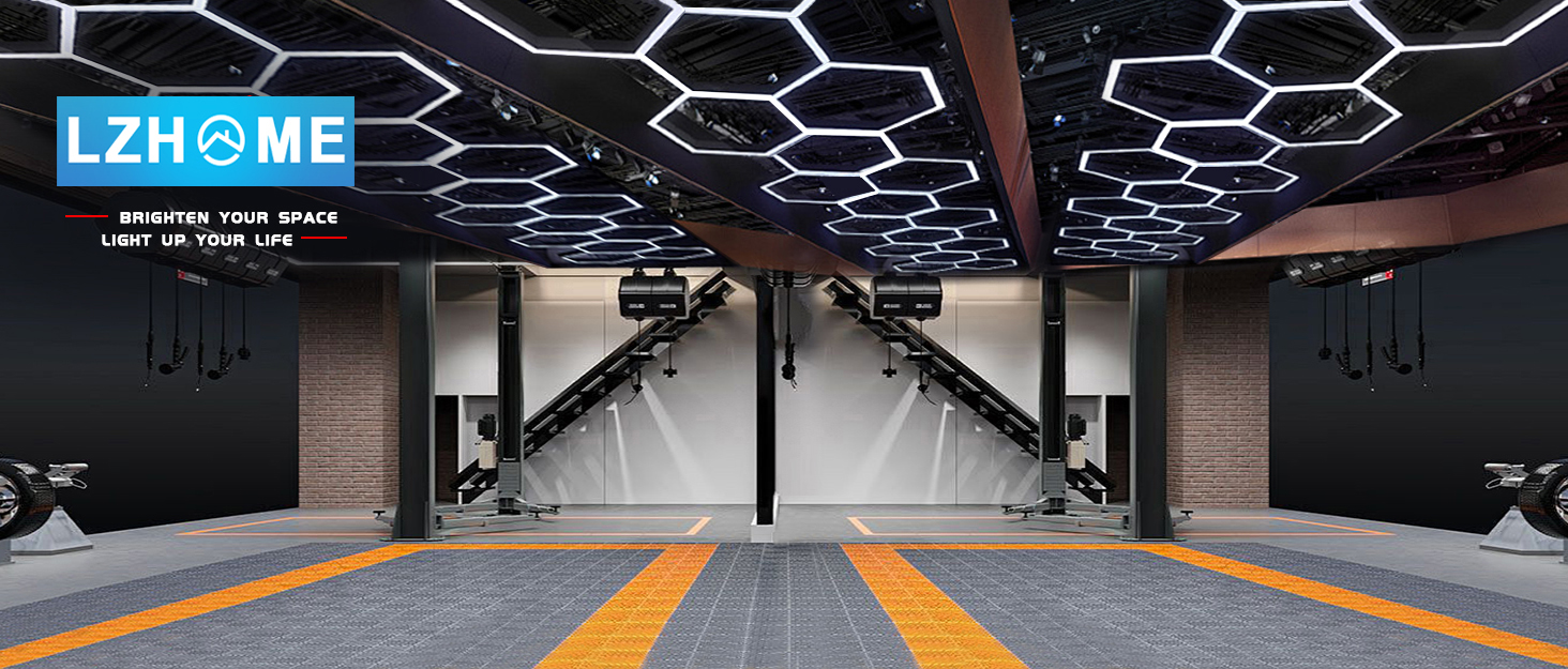 Hexagon garage light