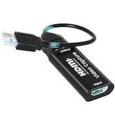 4K HDMI to USB Capture Card with 1080P Output Plug & Play Cam Link Capture Card Adapter Screen Re...