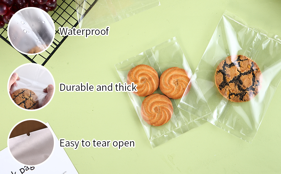 These heat seal bags give a professional finish to your baked goods.