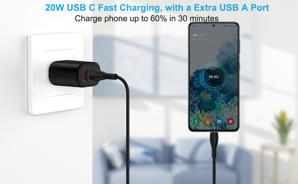 fast wall charger adapter block charging brick cube base box - OS13201