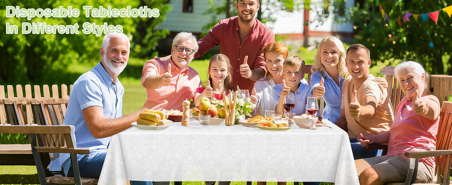 Plastic Table Cloths for Parties Disposable