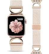 Minyee Stretchy Magnetic Band Compatible with Apple Watch Bands 38/40/41/42/44/45/46/49mm Women, ...