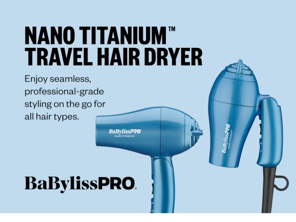 NANO TITANIUM travel hair dryer