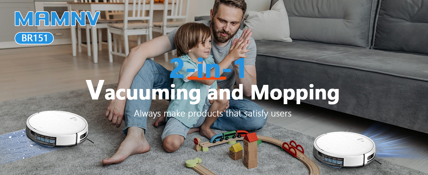 MAMNV Robot Vacuum and Mop Combo