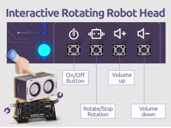 Interactive Rotating Robot Head