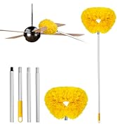 Ceiling Fan Cleaner Duster Reusable Microfiber Ceiling Fan Blade Cleaner Removable Duster with Ex...