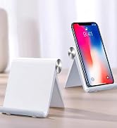 white phone stand