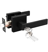 1 Pack Probrico Interior Bedroom Entrance Door Lever Doorknobs Door Lock One Keyway Entry Keyed E...