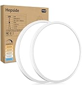 hepside 2Pack LED Flush Mount Ceiling Light Fixture, 12Inch 24W, Dimmable&3000K/3500K/4000K/5000K...