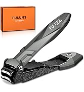Nail Clippers for Men with Catcher,Heavy Duty No Splash Toe Nail Clippers for Seniors Self-Collec...