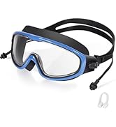 seasprint Swim Goggles, Wide View Clear View Swimming Goggles for Adult, Anti-Fog UV Protection N...