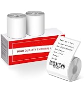 Phomemo 3 Rolls M110/M220/M110/M108/M250/M120/M150/M260/M221/M200 Thermal Label Paper 1.57'' x 2....