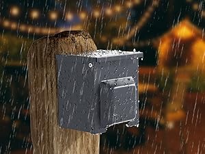 Outdoor Electrical Outlet Box with 20 Amp WRTR GFCI Receptacle and Switch ETL Listed