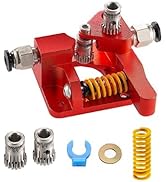 Upgrade Ender 3 Dual Gear Extruder, MK8 Extruder 3D Printer Dual Driver Feed Metal Feeder Extrude...