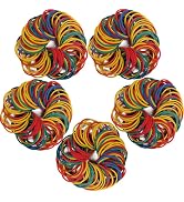 AIWOQI Rubber Bands size#10 rubber band 760pcs Elastic Rubber Band 1 inch Multicolour #10 rubber ...
