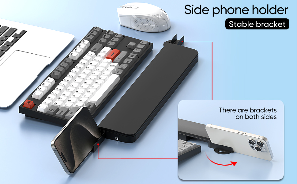 wrist rest with storage space
