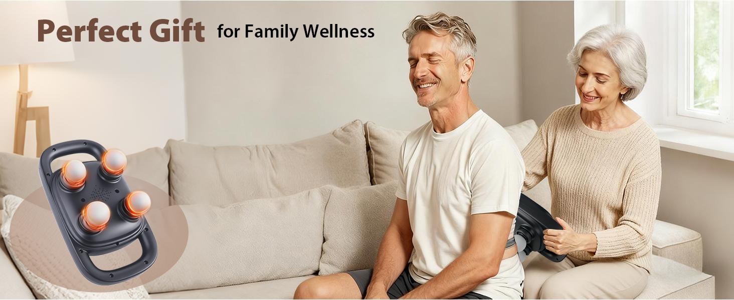 4 Head Massage Gun, massage gun, Deep Tissue Percussion Massager, back massager, neck massager