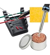 ZYRELYNX Upgraded Silicone Soldering Station with Solder Tip Cleaner, Soldering Helping Hands, So...