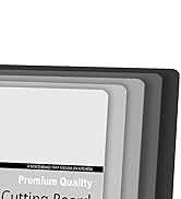ZVP Flexible Plastic Cutting Board Set of 5 Gradient Color, Colorful Chopping Boards, BPA Free Ma...