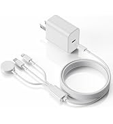 Upgraded Apple Watch Charger, 3 in 1 Magnetic iWatch Charger to USB C Cable 3ft with USB C Block ...