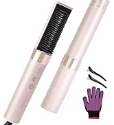 LA MAESII Hair Straightener Brush, 2-in-1 Hair Straighteners for Women Upgrade Hair Straightener ...