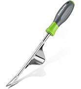 WORKPRO Weed Puller Tool, Metal Leverage Base and V-Shaped Forks for Easy Weed Removal & Deeper R...