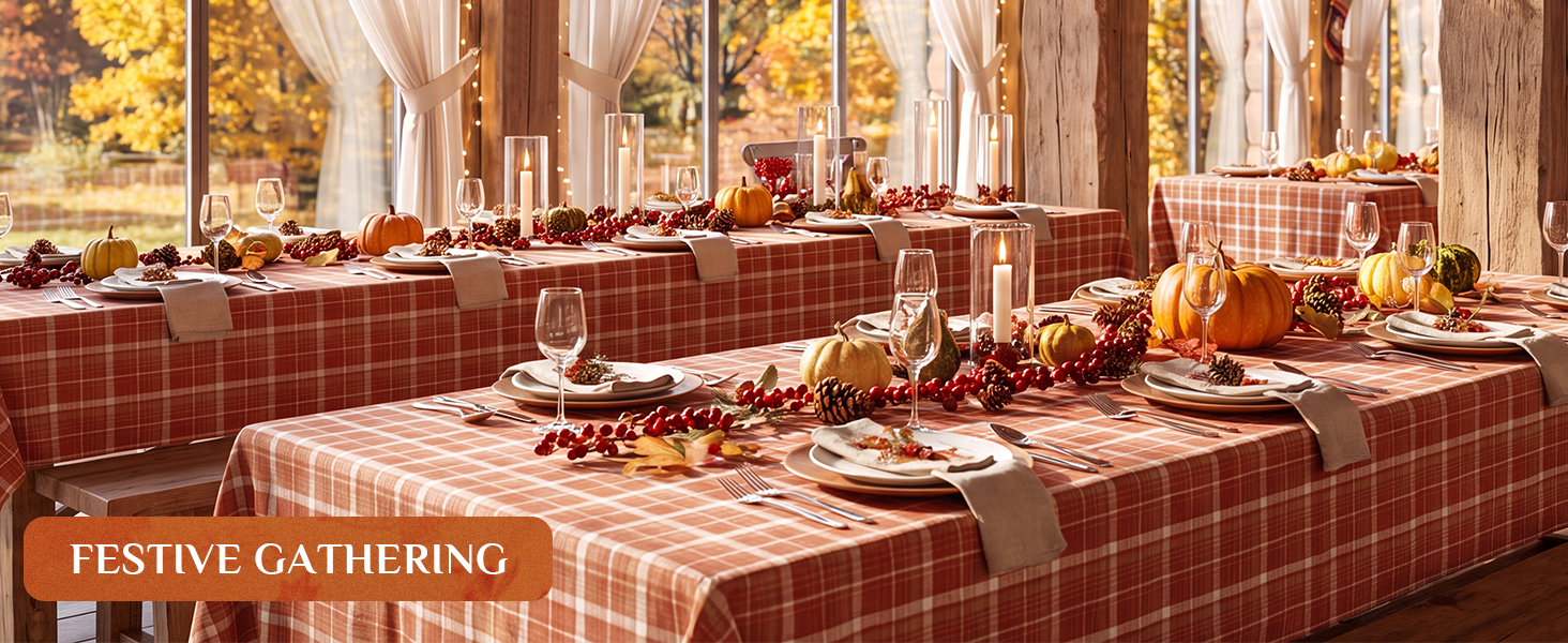 fall table cloth