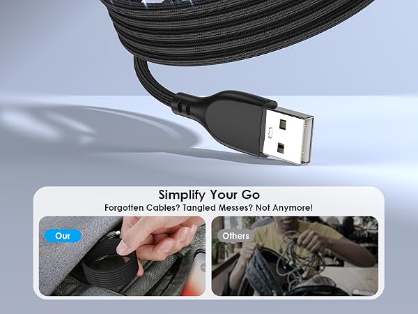 usb-c cable 3ft coil cable skegic cable