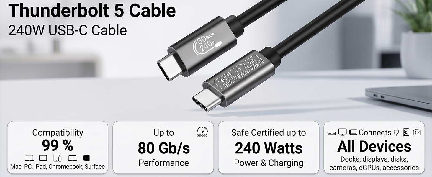 thunderbolt 5 cable
