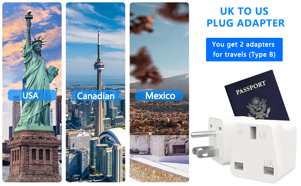 UK to US plug adapter