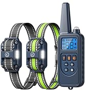 Heaflex Dog Training Collar, Rechargeable e-Collars for Dogs Training with Beep, Vibration, Human...
