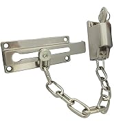 QCAA Keyed Chain Door Lock, Die Cast Construction, Satin Brushed Nickel, 1 Pack, Made in Taiwan