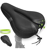 Zacro Bike Seat Cushion - Gel Padded Bike Seat Cover for Men & Women Comfort, Adjustable Velco Se...