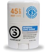 Surface Mineral Face Sunscreen Stick, Water Resistant, UVA/UVB Broad Spectrum, Fast Drying Protec...