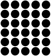 DARENYI 30Pcs 2 inch Black Acrylic Discs Acrylic Circle Blanks, Round Acrylic Sheets Boards 0.04i...