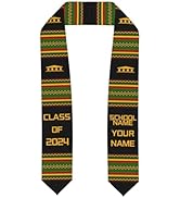 juniissl Custom Graduation Stole Class of 2024 Personalized Graduation Sash with Photo Name Schoo...