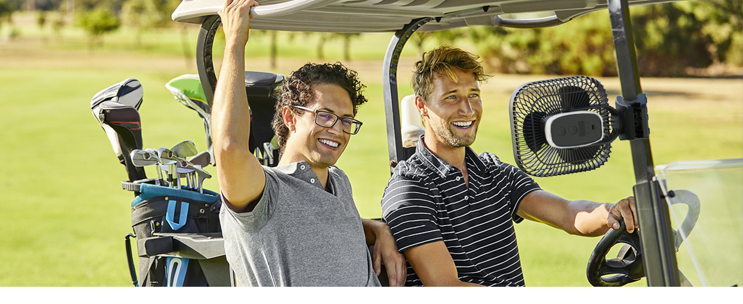 Clip on the Golf Cart
