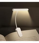 Hoxutym Rechargeable 25 LED Reading Book Light - Eye Caring 15 Level Stepless Dimming, Energy Sav...