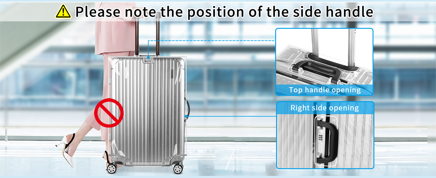 Clear PVC Suitcase Cover