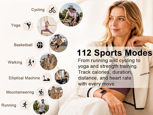 Watch with 112 Sport modes.