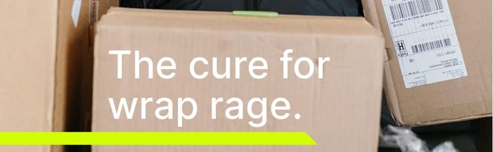 THE CURE FOR WRAP RAGE Coupon Cutter, Gift Box opener Safety Blade Easy , Knives for old people