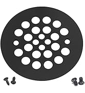 Artiwell 4-1/4“ Shower Strainer Drain Trim Set, Screw-in Shower Strainer Drain Cover, Plastic-Odd...