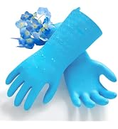 Vgo...…Household Cleaning Gloves Infused with Rresh Rich Aromas, Lined Dishwashing Gloves,Long Sl...