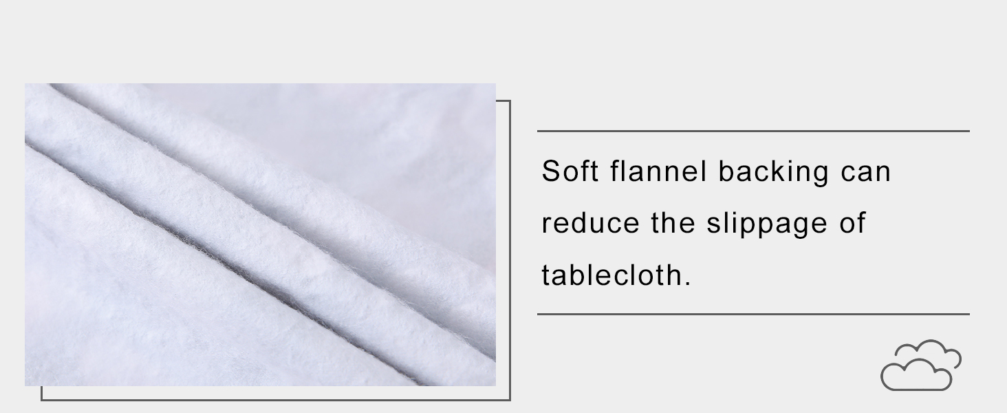 Soft Flannel Backing