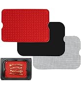 Air Fryer Liner Accessories for Ninja Foodi XL Smart FG551 6-in-1 Indoor Grill, Reusable Heat Res...