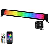 Indmird 50W RGB Wall Washer Light, RGB Light bar, Warm 3000K & 16 Million Colors&Timing& Music Sy...