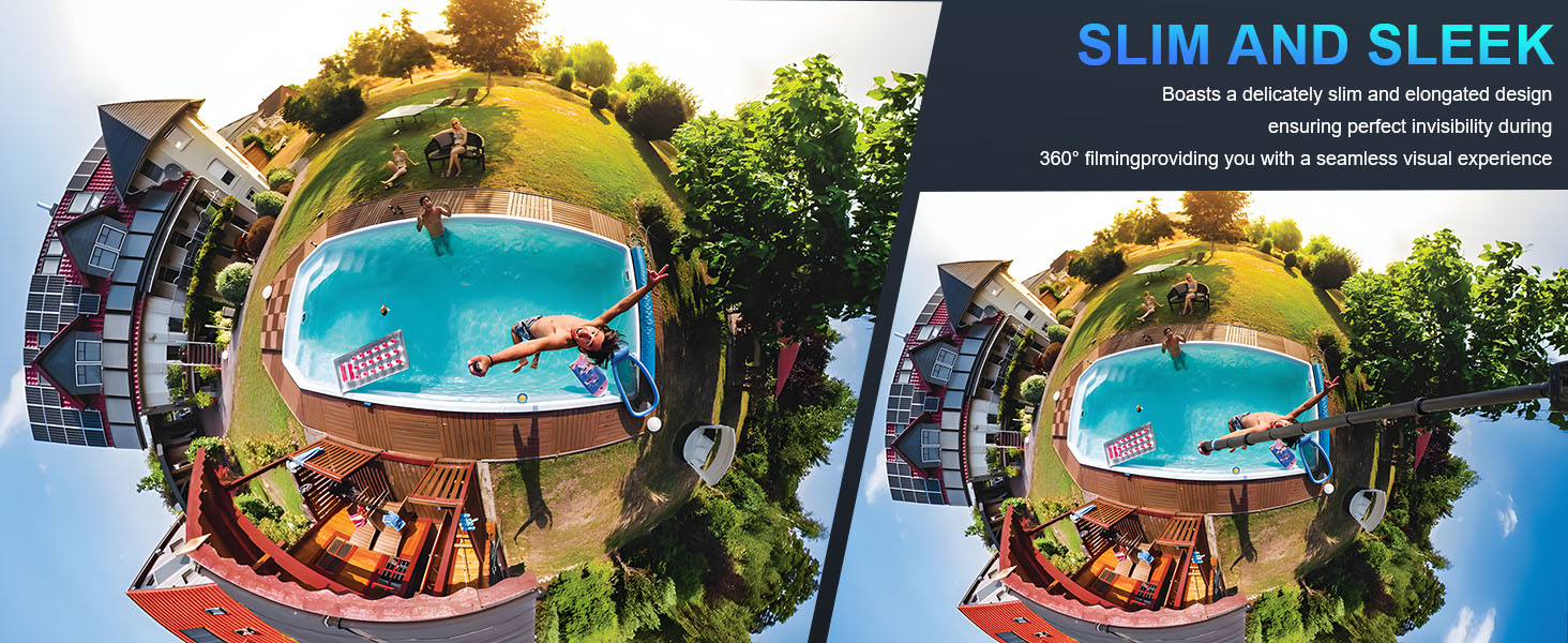 3m Selfie Stick 110in9.8ft Long Invisible Carbon Fiber Selfie Stick