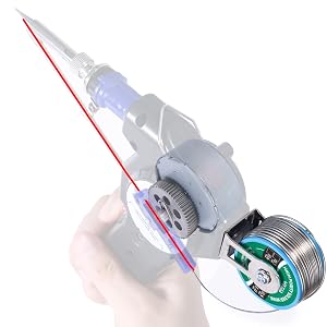 YIHUA 929D-II has a built in stepper motor to feed the solder wire continously